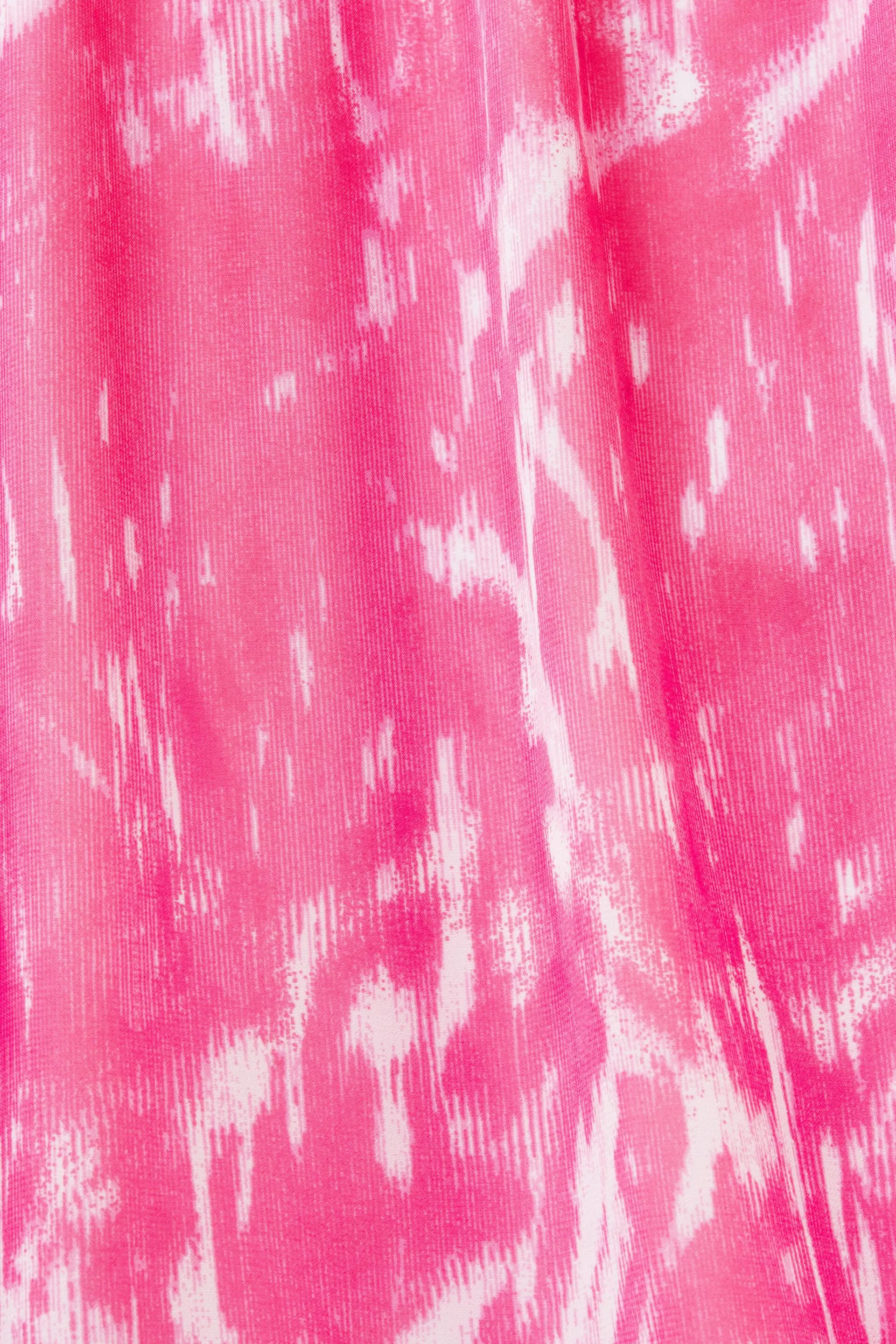 Abito midi in chiffon stampato