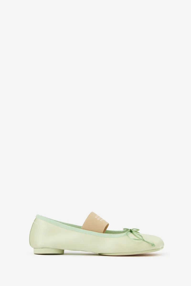 Ballerine BALLET SHOE in pelle verde