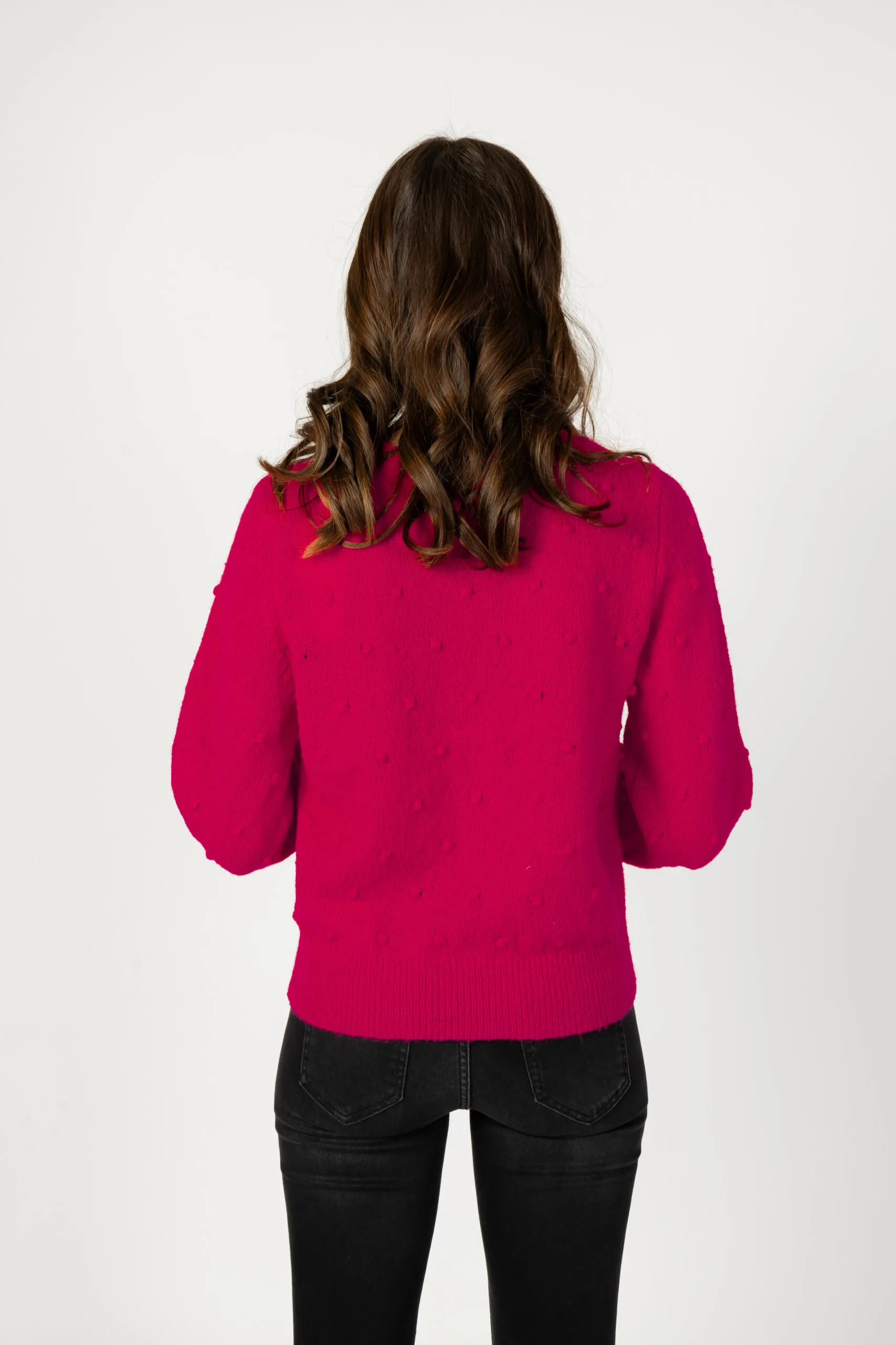 Cardigan Vila Clothes vituli l/s rev knit su/pb Magenta