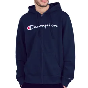 CHAMPION Felpa legacy logo hooded fz comfort fit
