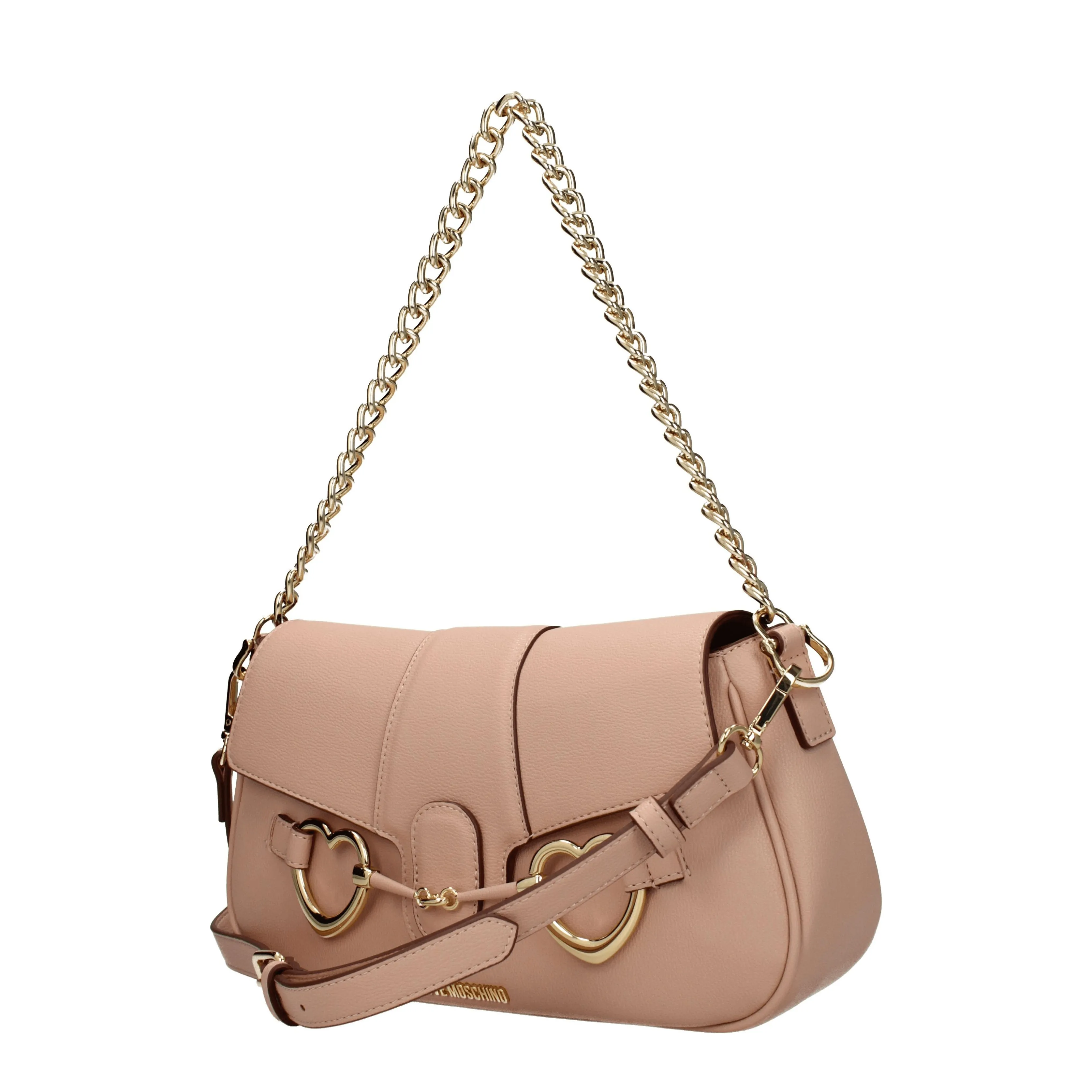Love Moschino Borse a Spalla Donna Poliuretano Rosa/Rosa Carne