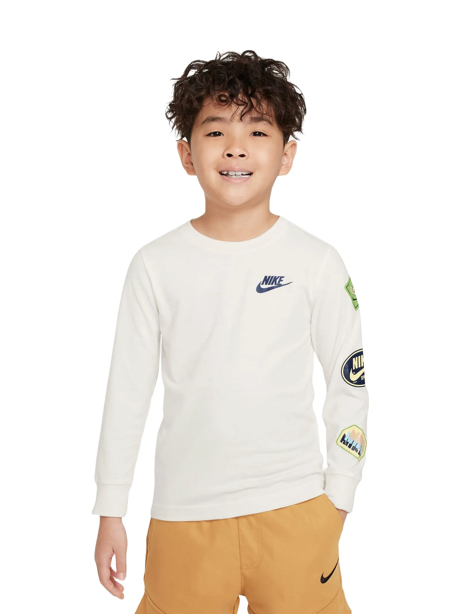 Nike Retro Sticker T-shirt Maniche Lunghe Bambino