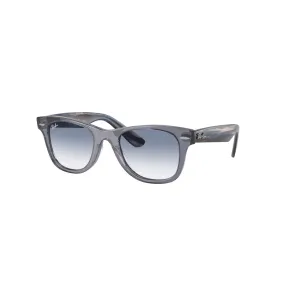   Ray-Ban Junior RJ 9066S Junior Wayfarer 712819 Blu Trasparente | Occhiale Da Sole Bambino Unisex 