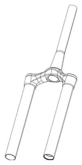 Rockshox BoXXer 38mm OffSet 52mm Top Crown