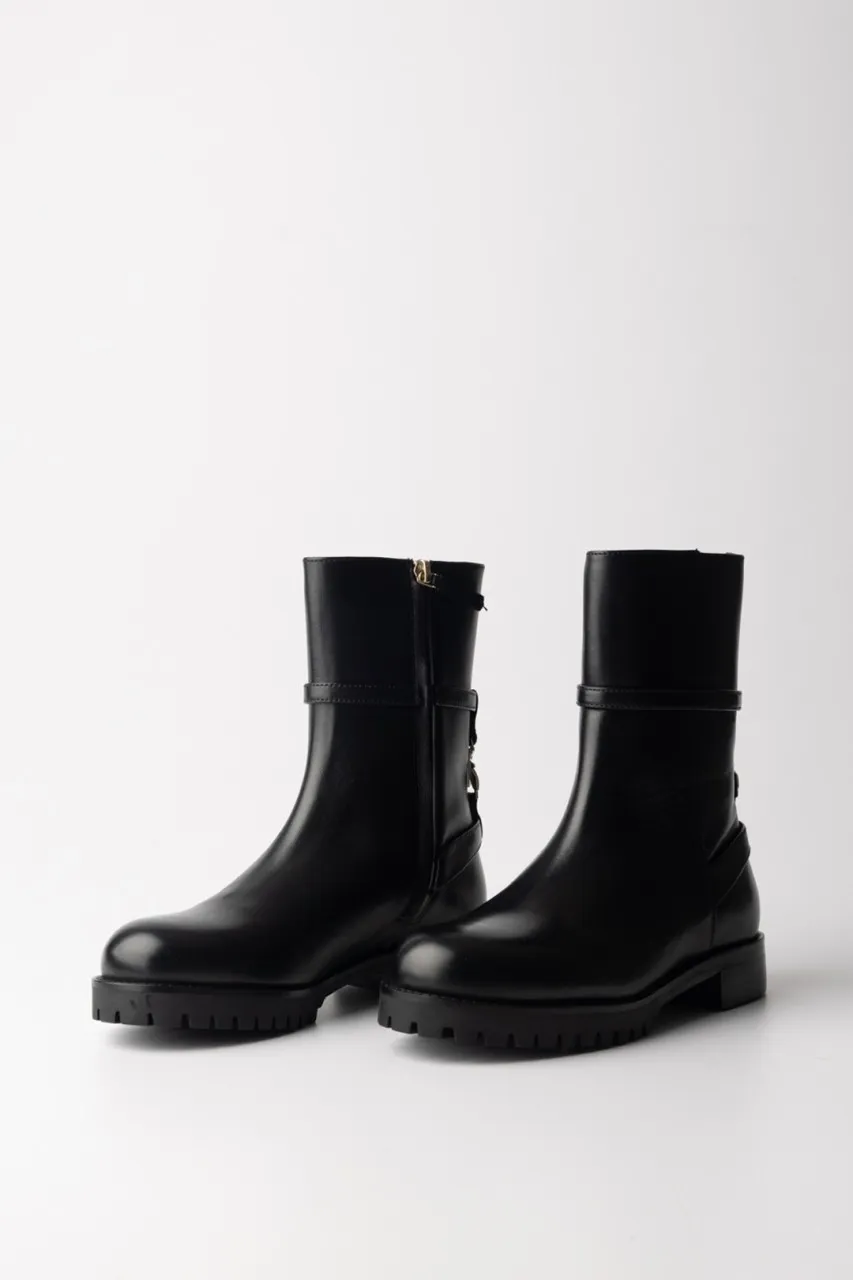 Stivaletti con accessorio Fly Nero